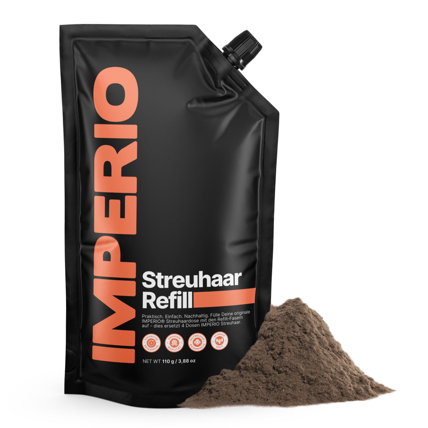 IMPERIO Haarpuder Streuhaar Refill Pack - Nachfüllpack mit den Original Streuhaarfasern
