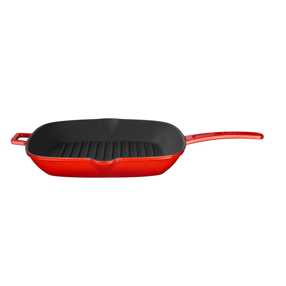 LAVA Grillpfanne LAVA Grillpfanne aus emailliertem Gusseisen, 28 x 28 cm, 2,19 Liter, Gusseisen (1-tlg), emailliertes Gusseisen, backofengeeignet