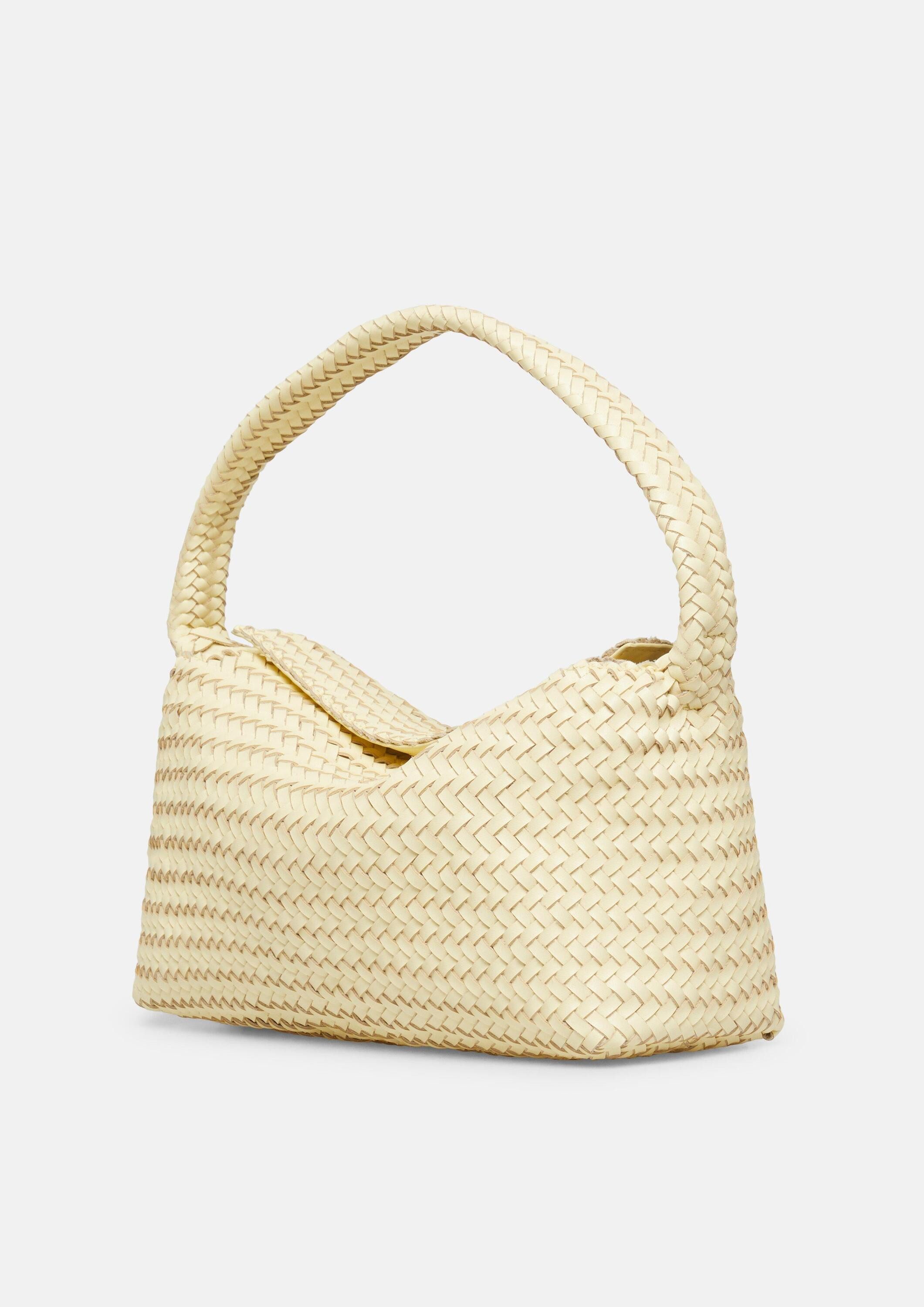 comma Schultertasche Tasche, Crossbody-Bag aus geflochtenem Leder