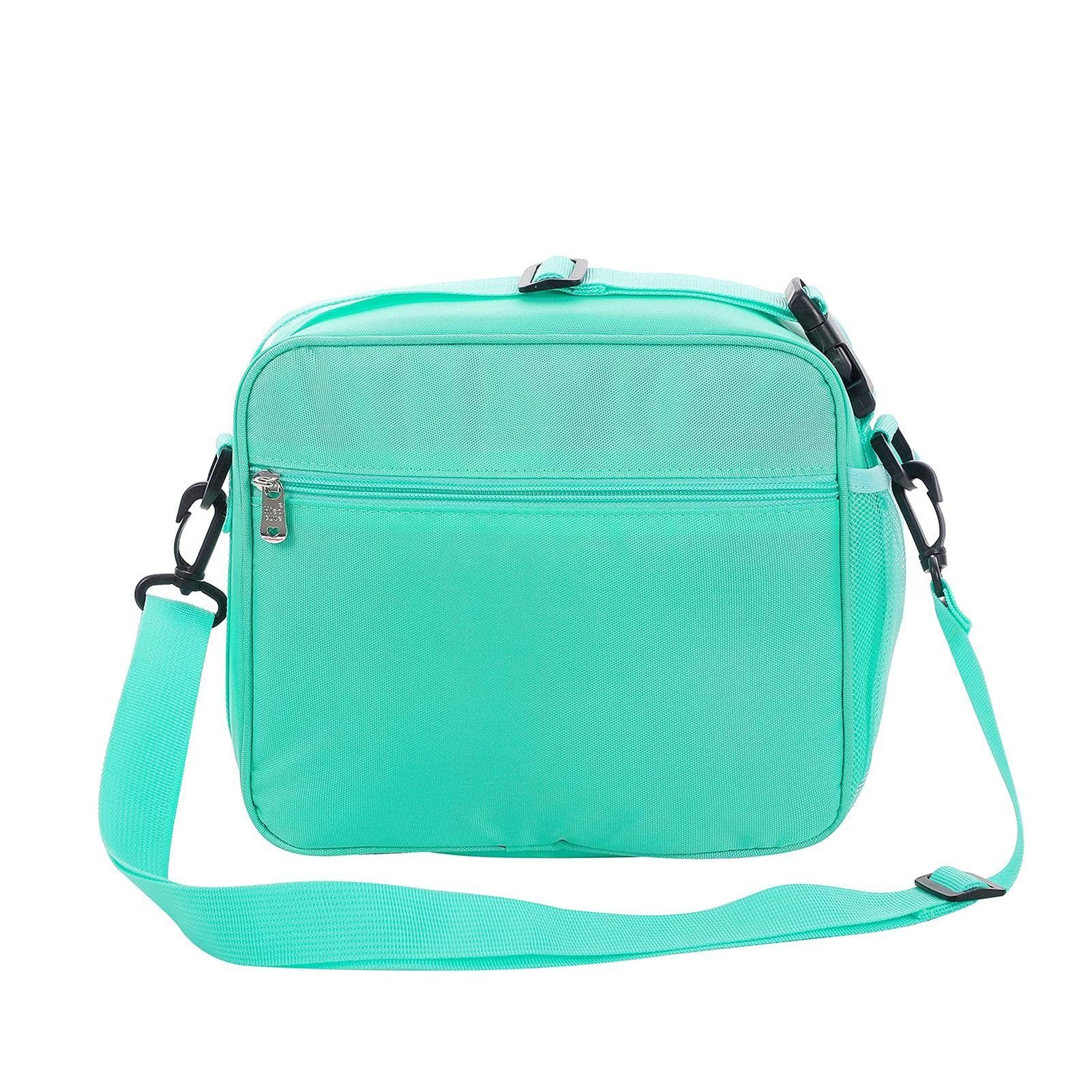 Bag grün Lunch Portable Glitter für Standbag GelldG Rainbow Lunchbag Kinder,