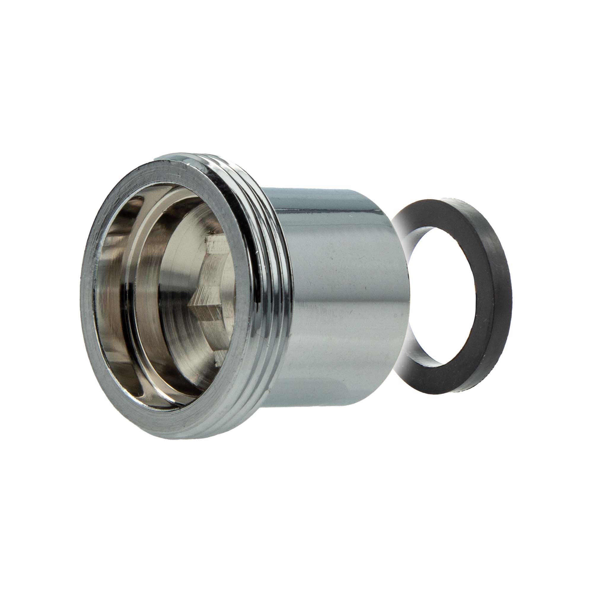 Strahlregler Reduzierstück Adapter M22 x1 AG auf M16 x1 IG, Messing verchromt