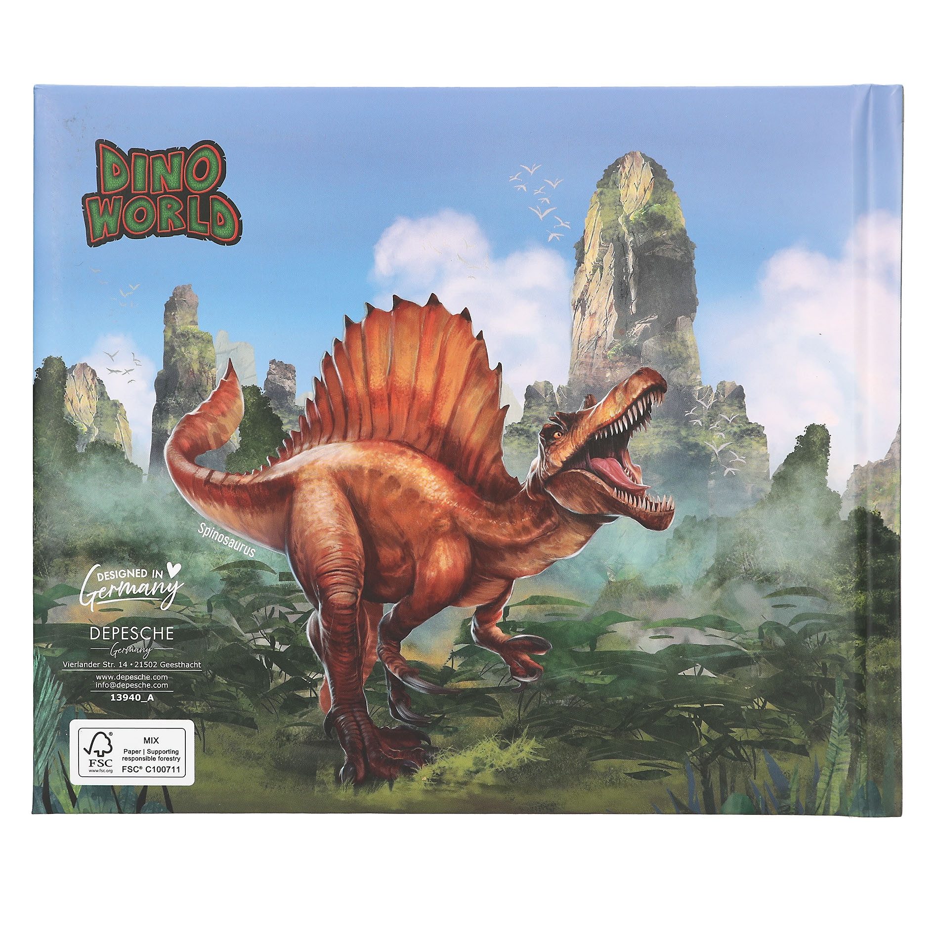 Depesche Poesiealbum Dino Wold Dinosaurier Freundebuch Freundschaftsbuch