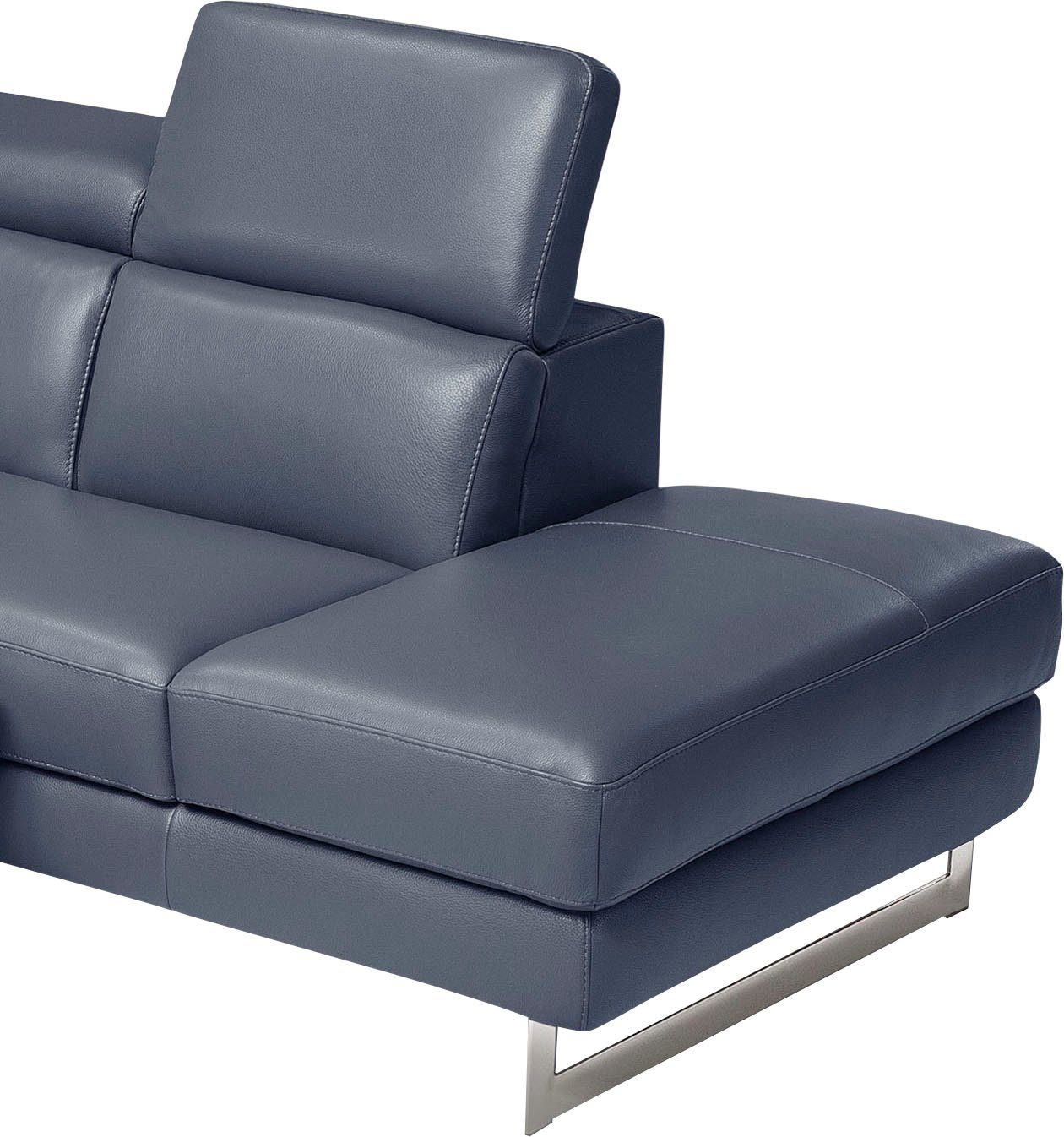 Egoitaliano Ecksofa Candice, elegant, edel und bequem, erstklassiger Sitzkomfort, L-Form, inkl. 2 elektrischer Relaxfunktionen, Bedienung über Taste an Armlehne