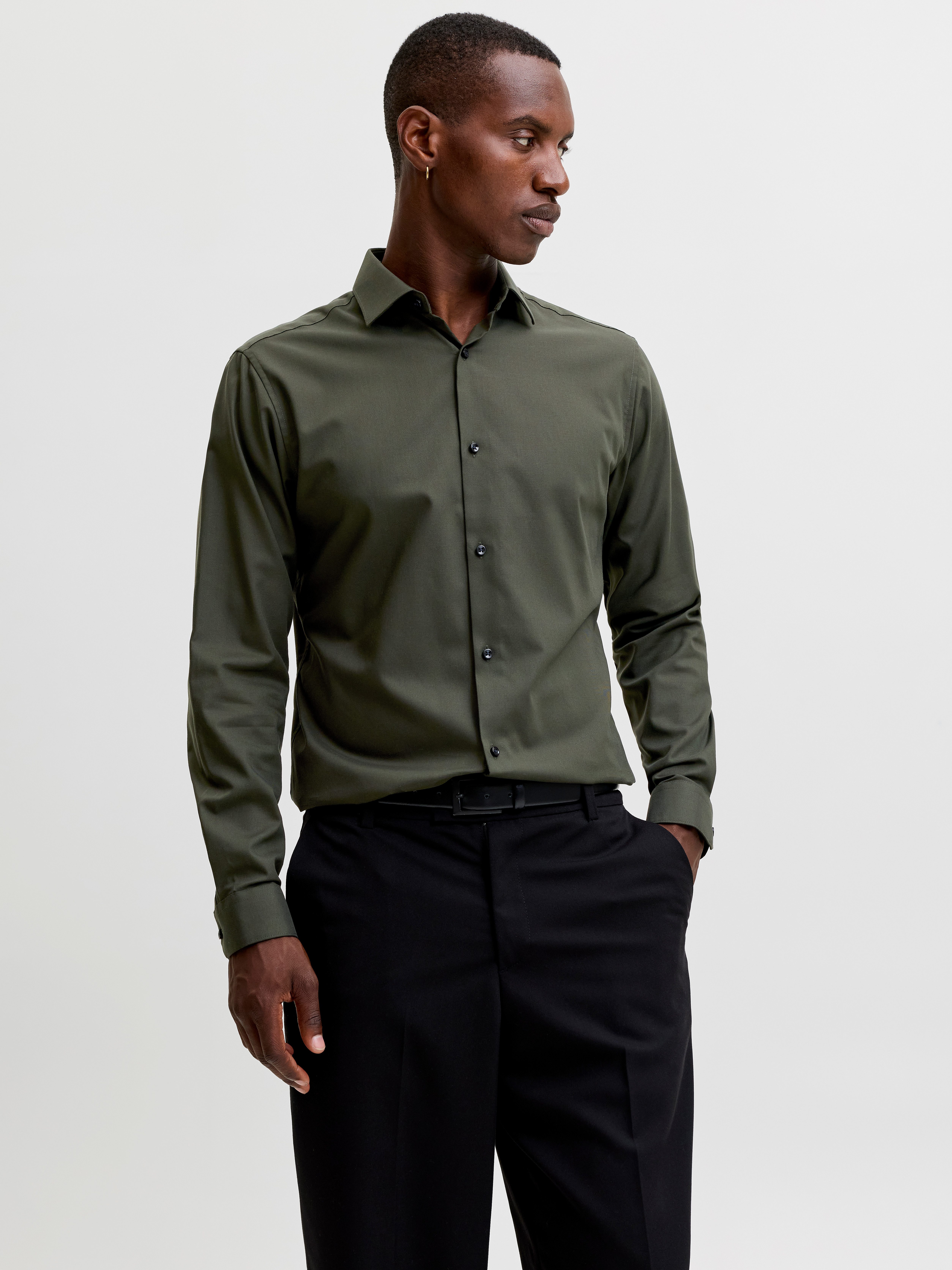 Jack & Jones Langarmhemd JPRBLAPARKER Slim Fit Hemd, atmungsaktiv, ideal für den Alltag Baumwolle, slim fit