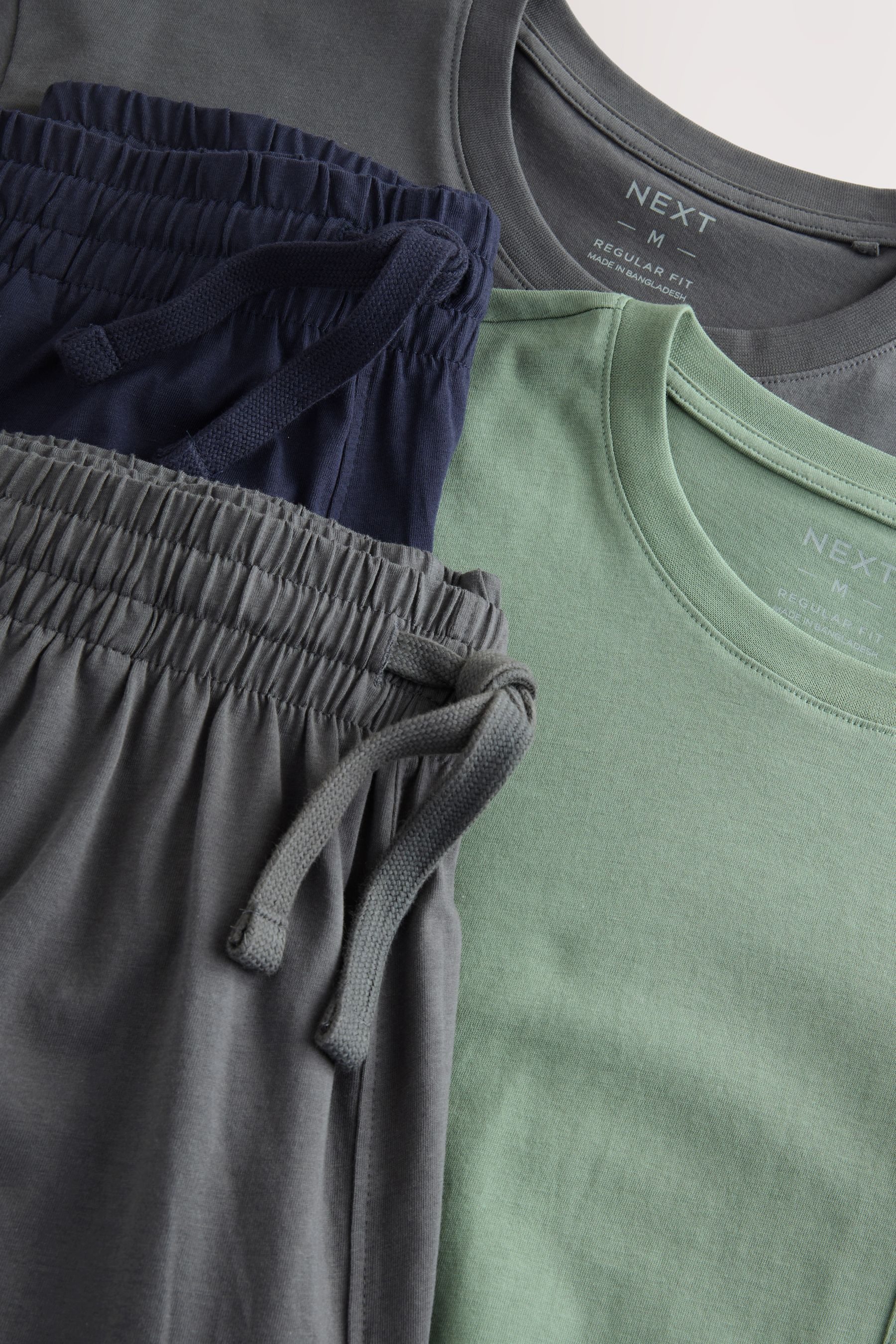 Next Pyjama Jersey-Schlafanzugshorts, 2er-Pack (4 tlg) günstig online kaufen