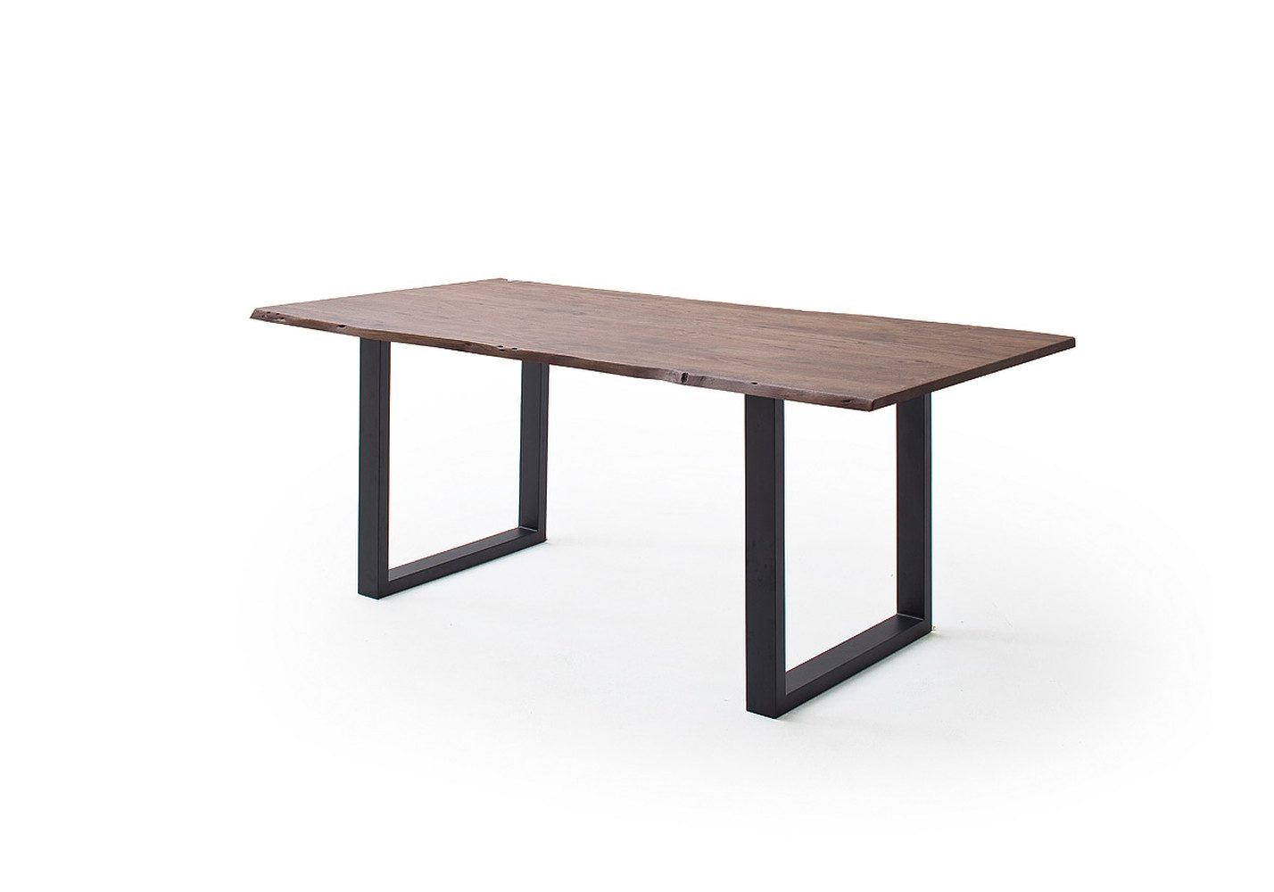 freiraum Baumkantentisch Calabria, in Akazie walnuss/anthrazit - 180x76,5x90 (BxHxT)