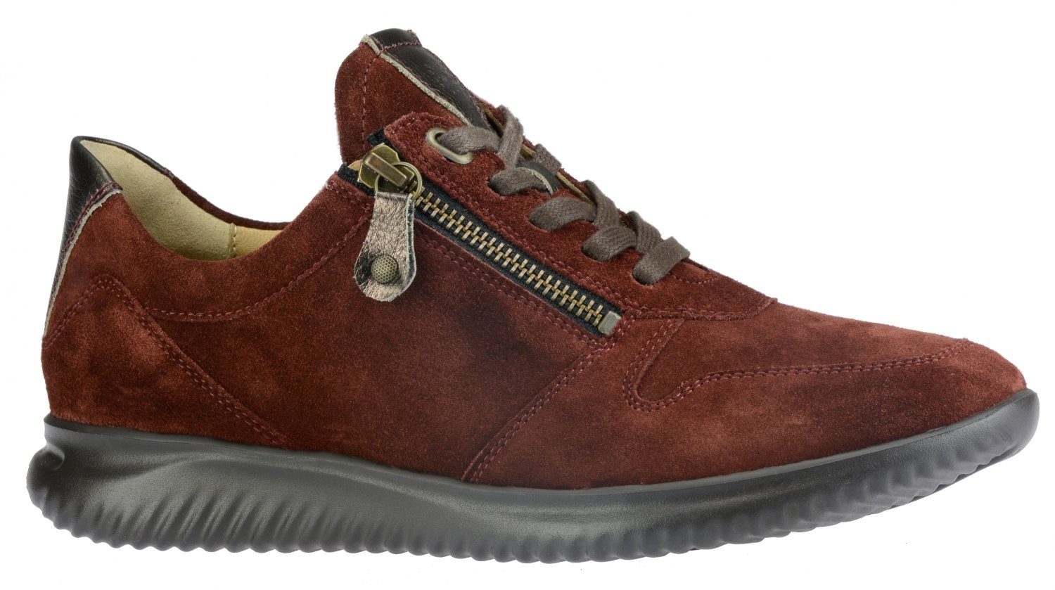 HARTJES Damenhalbschuh Kupfer, Dunkelbraun Schnürschuh