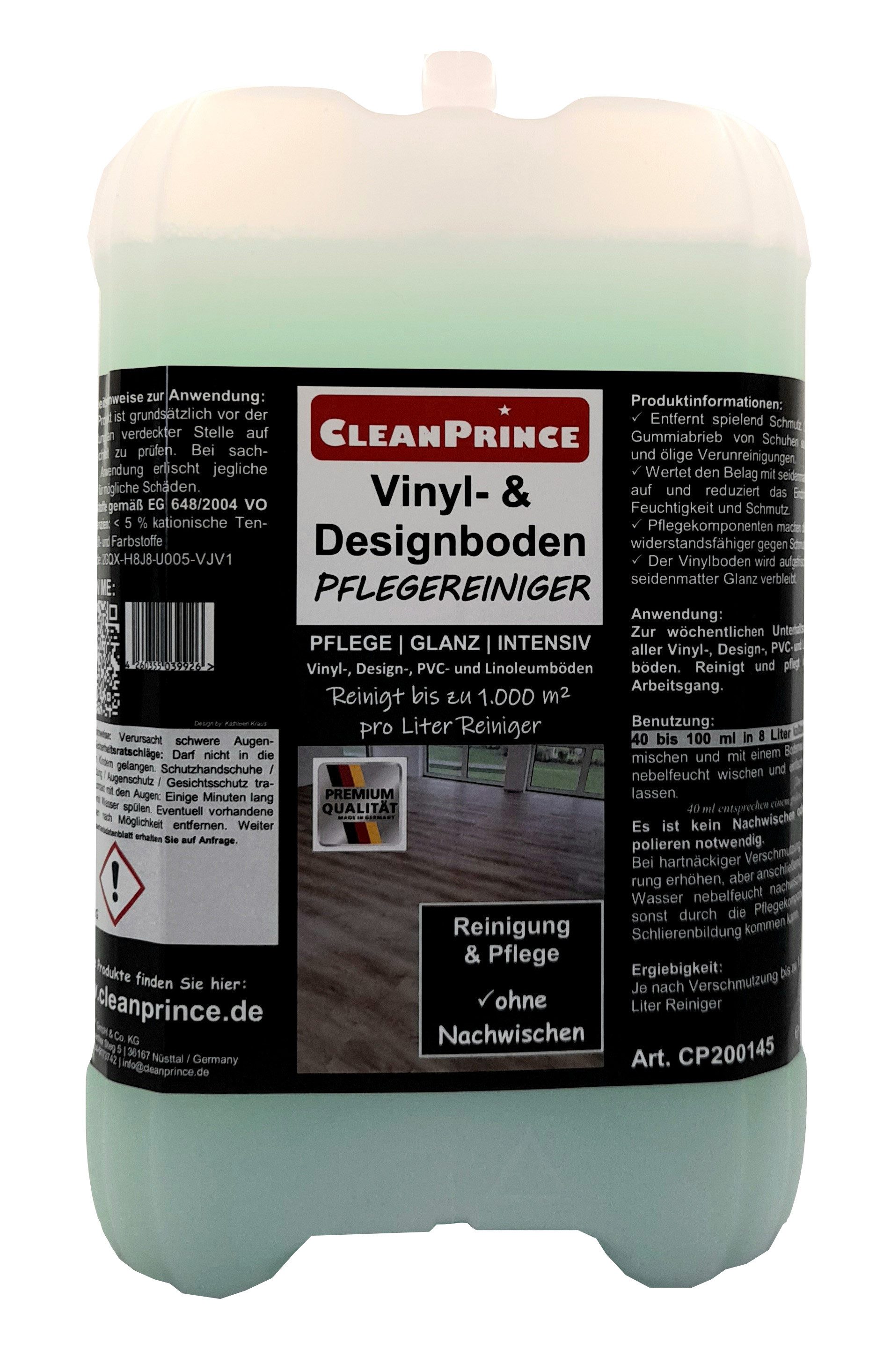 CleanPrince Pflegereiniger Vinylboden & Designboden Reiniger Vinyl- und Designbodenreiniger (Konzentrat)