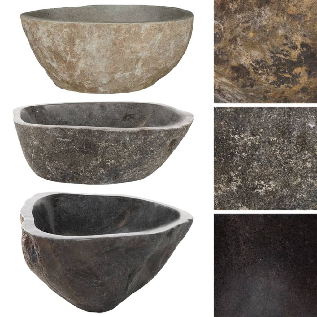 DOTMALL Waschbecken Waschbecken Flussstein Oval (37-46)x(29-36) günstig online kaufen