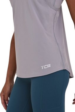 TCA Sporttop TCA Damen 2-in-1 Training Tanktop und BH - Grau (1-tlg)