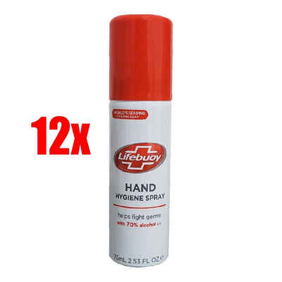 Unilever Lifebuoy Hand Hygiene Spray 12 x 75ml Hygienespray