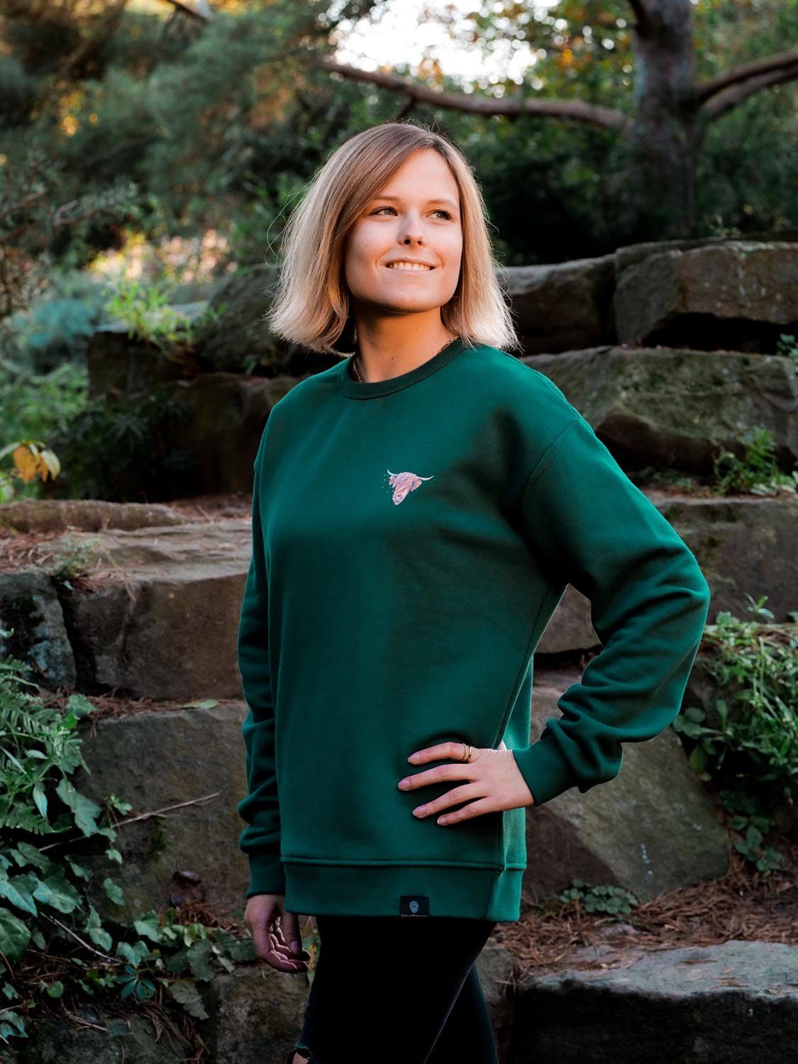 CircleStances Sweater Highland-Rind Small Sweater (Bio) Biobaumwolle