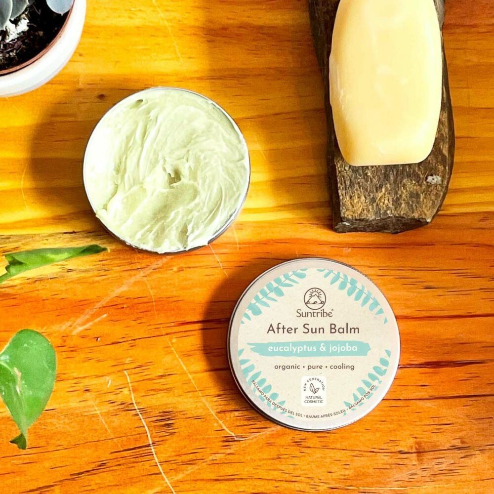 Suntribe After Sun BIO Balsam Eukalyptus & Jojoba 1 Aluminium Dose 100 ml, beruhigend, kühlend, besonders sanft