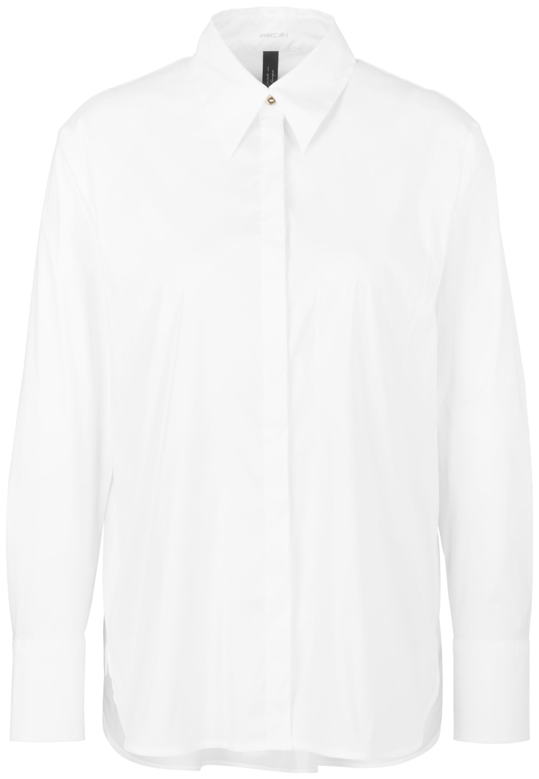 (1-tlg) Bluse Hemdbluse white Cain Marc Cain Marc