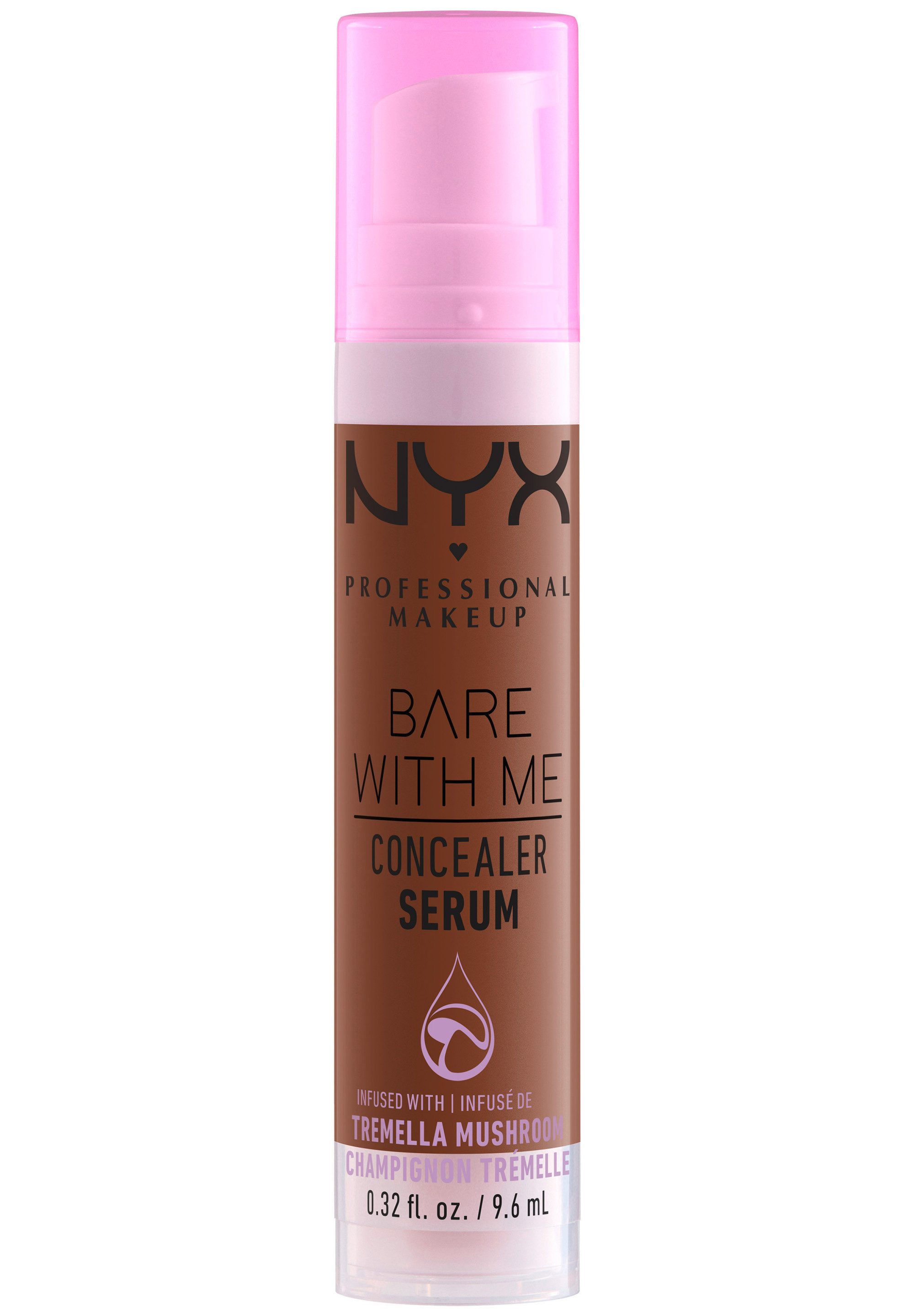 NYX PROFESSIONAL MAKEUP Concealer BARE WITH ME CONALER SERUM, mittlere Deckkraft, kaschiert, rote oder entzündete Hautstellen