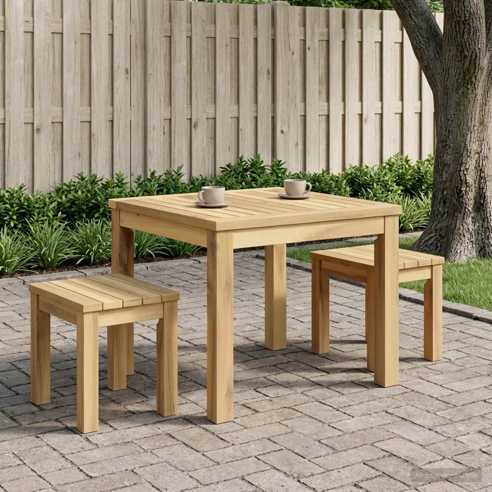 vidaXL Couchtisch Couchtisch Weiß 50 x 48,5 x 36 cm Massivholz (1-St)