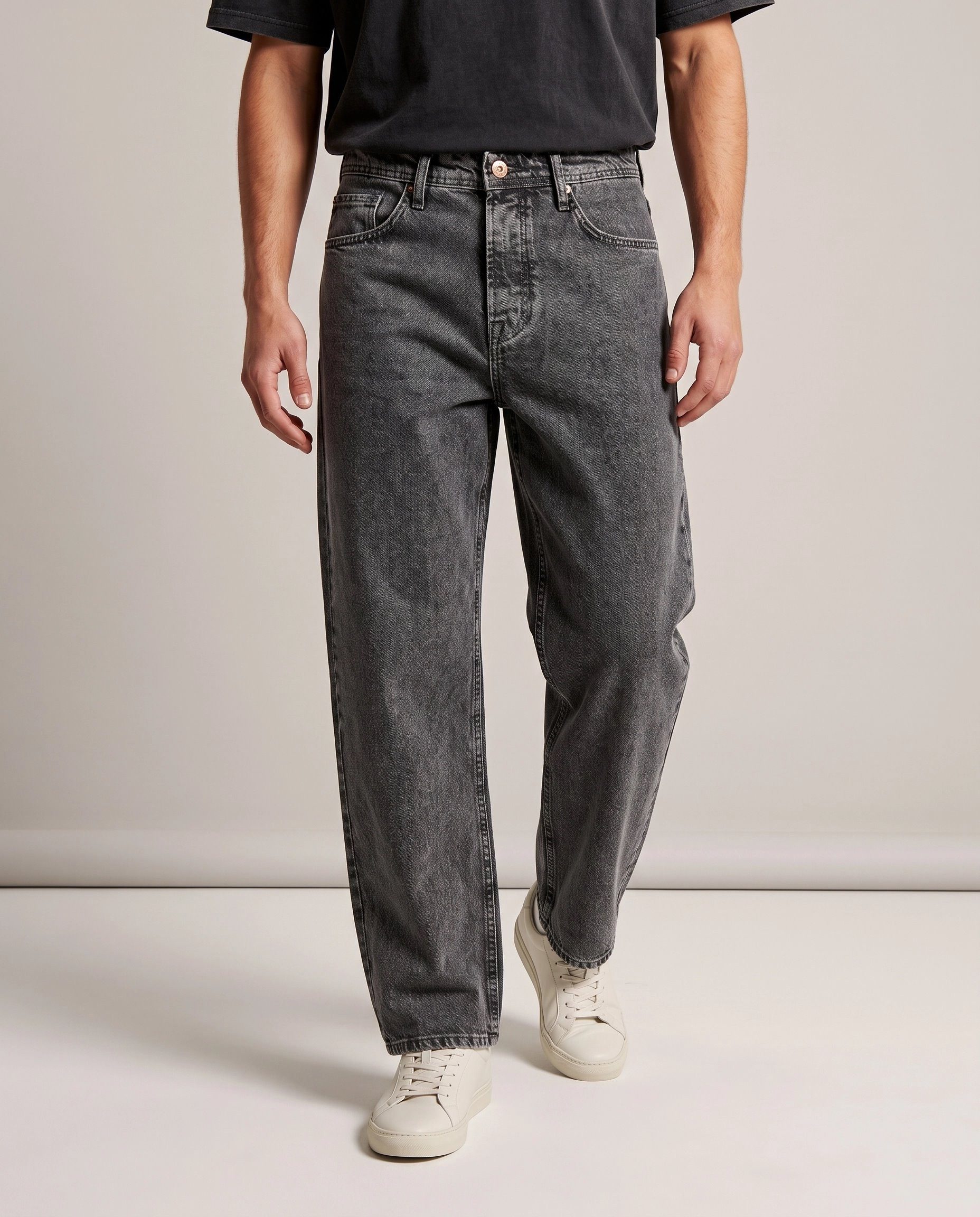 Rock Creek Relax-fit-Jeans Herren Hose Baggy mit Weitem Bein RC-2463 5-Pocket-Style