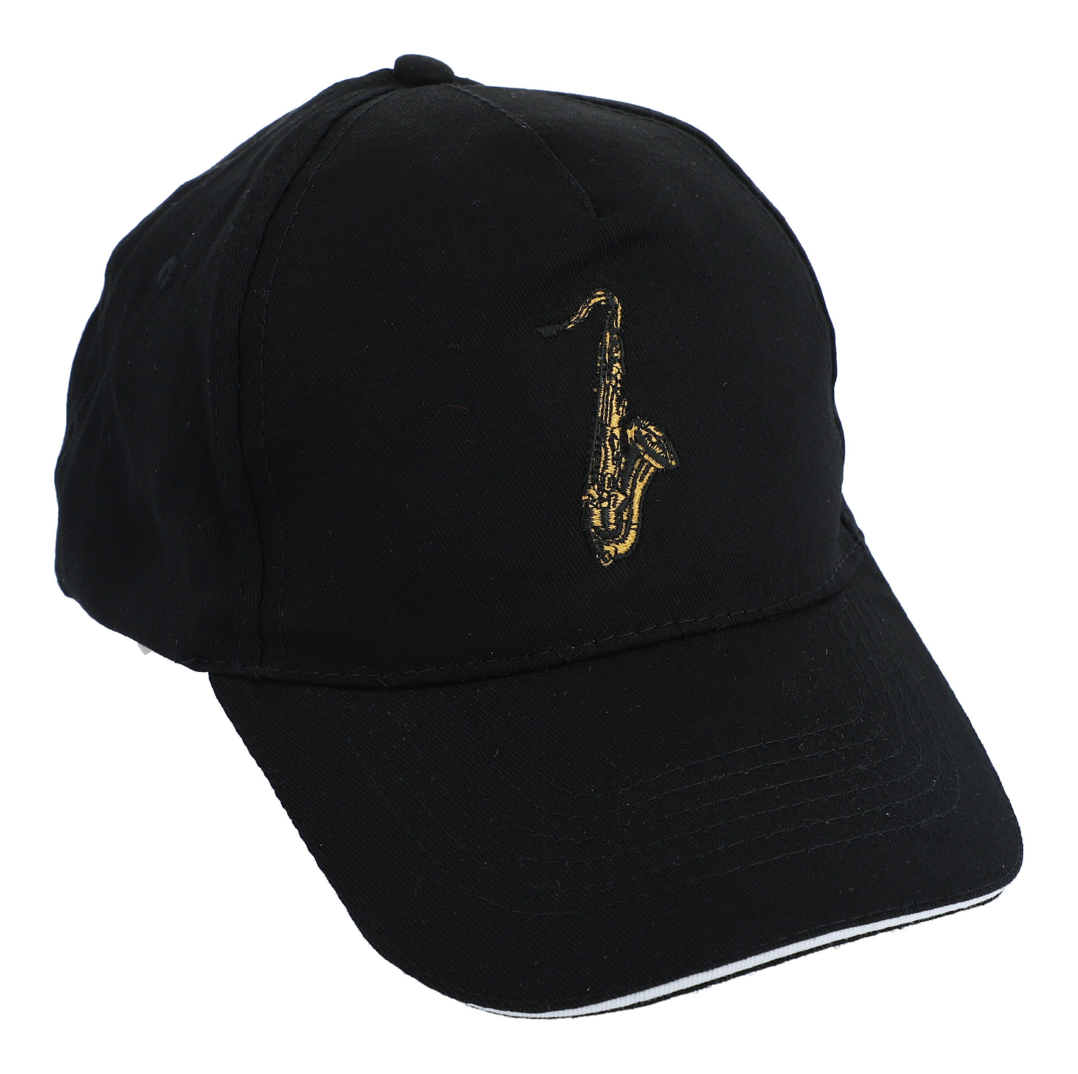 Musikboutique Baseball Cap Musik, Saxophon gestickt