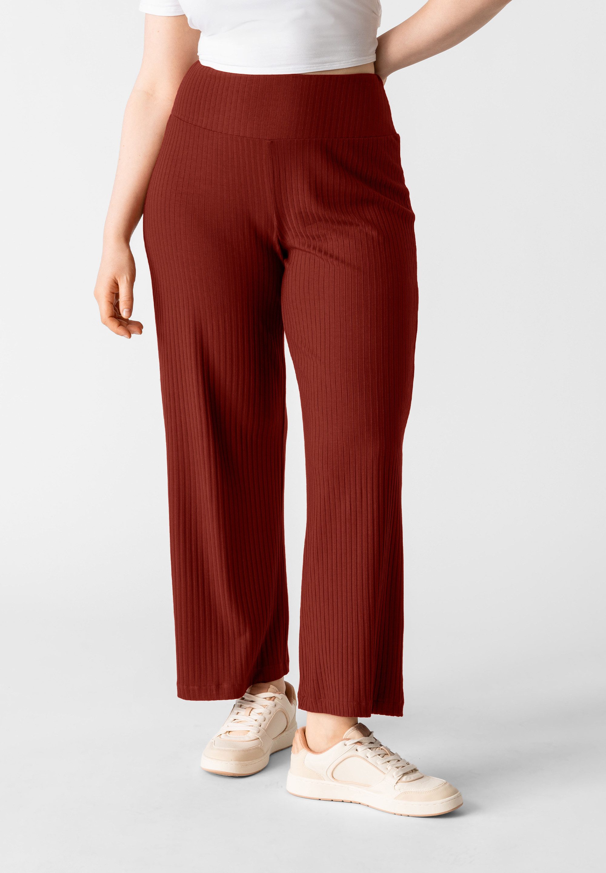 Les Lunes Sweathose Romy klassischer Look, gerades Bein, weiches Material, hoher Stretch Bund