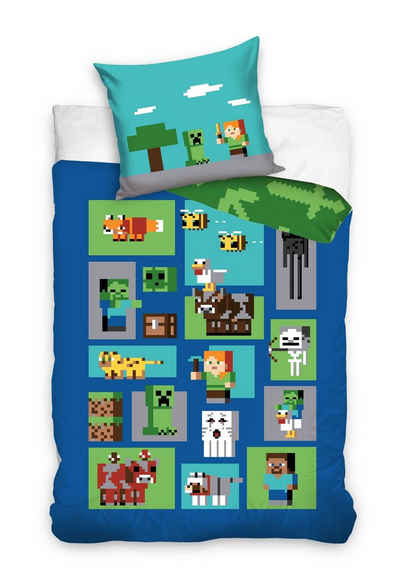 Bettwäsche Minecraft Kinderbettwäsche 135 x 200 cm, Minecraft