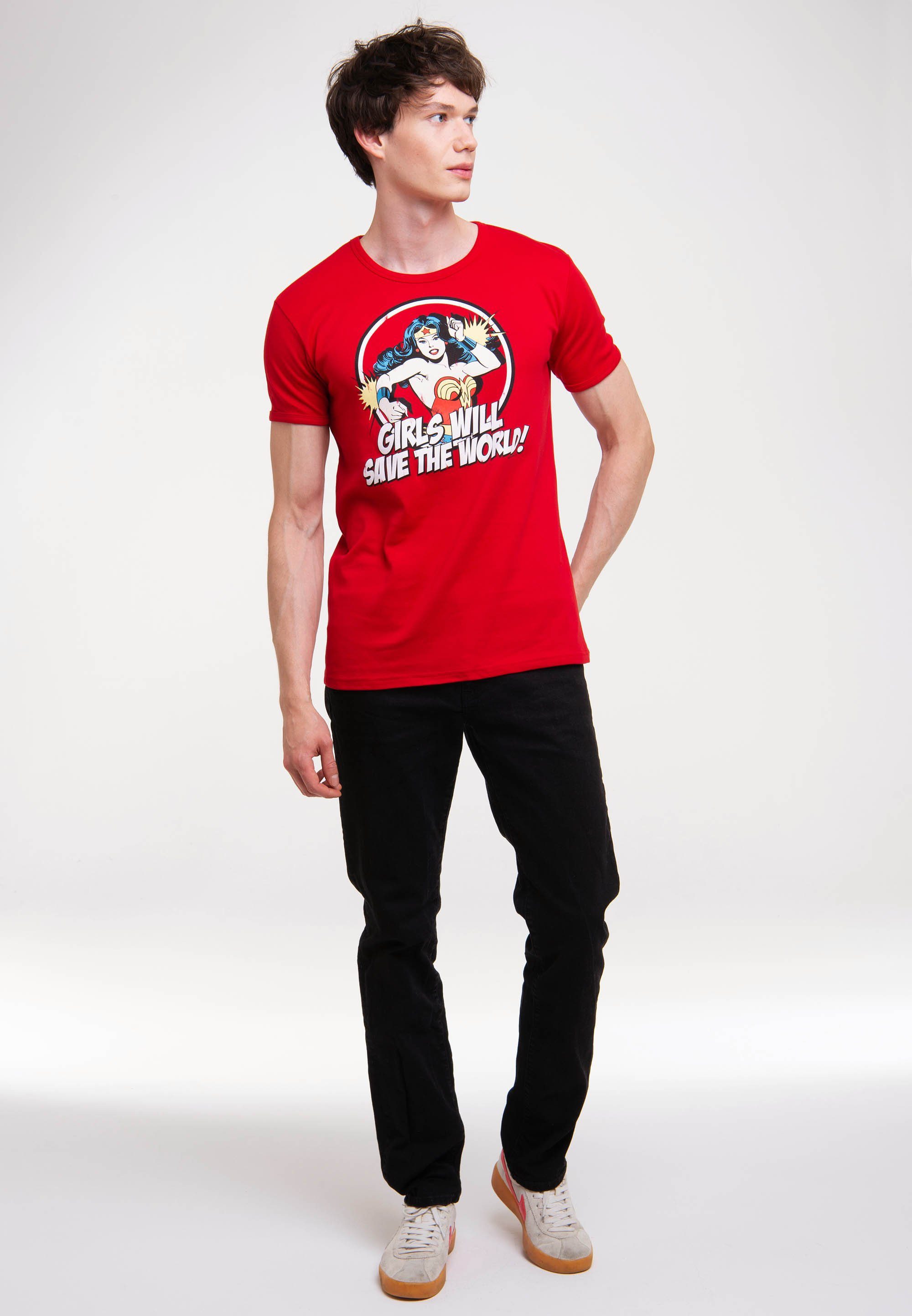 LOGOSHIRT T-Shirt Wonder Woman - DC Comics mit Wonder Woman-Print