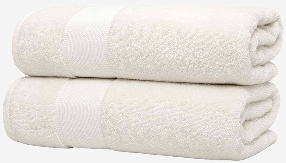 Wolkenfeld Duschtücher Premium Low-Twist Baumwolle 550 g/m² – 2 große Duschtücher, Frottier (2-St), 70×140 cm – weich, saugfähig und ideal für Bad & Wellness