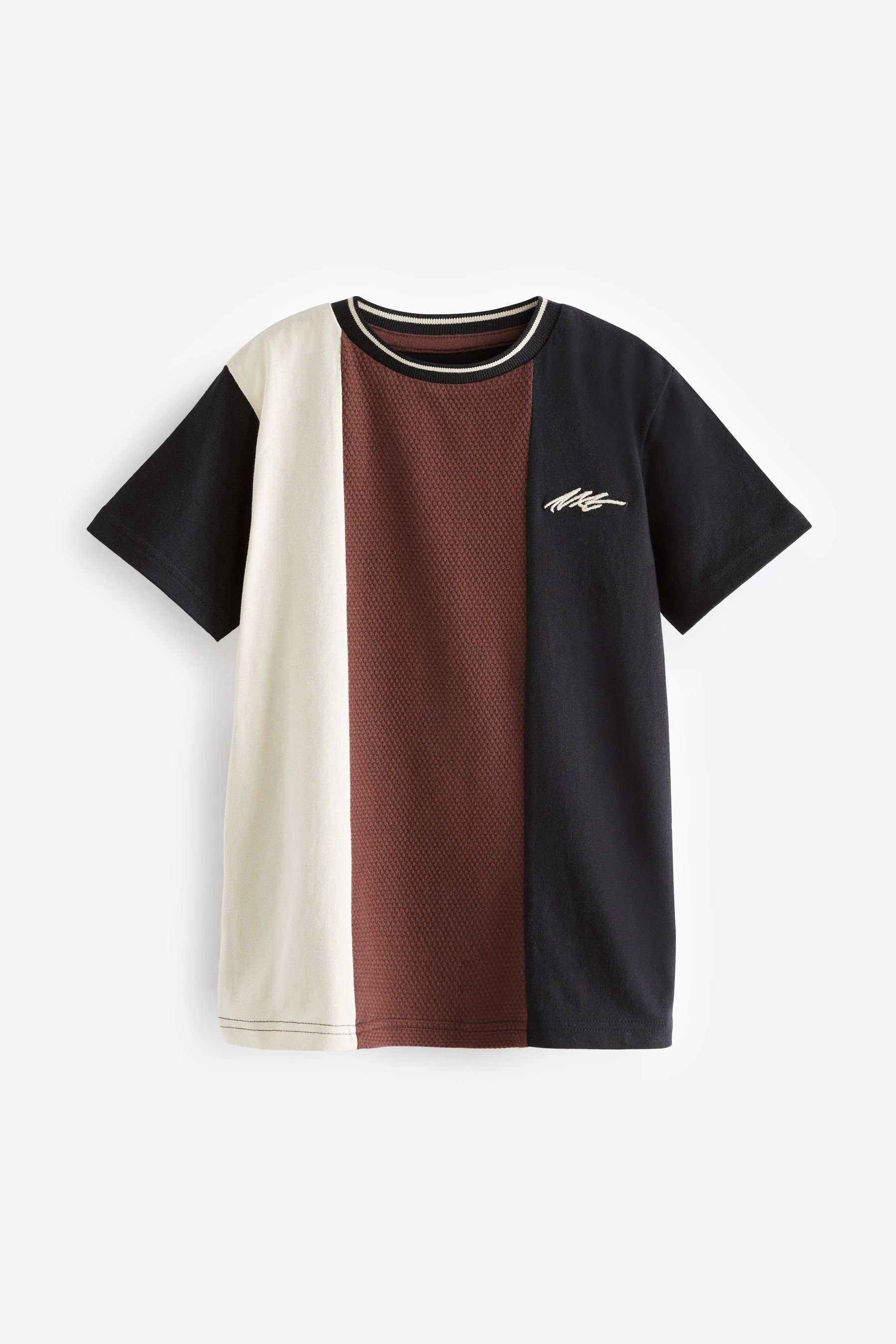 Next T-Shirt T-Shirt in Blockfarben (1-tlg) Black/White | T-Shirts