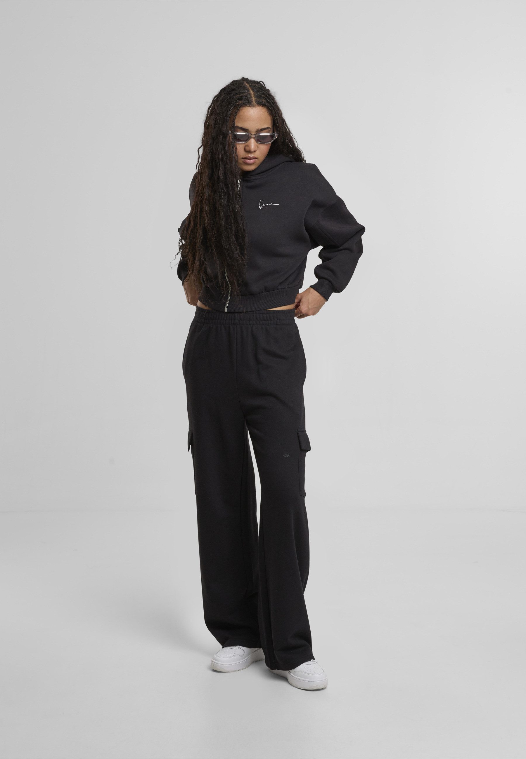 Karl Kani Sweatjacke Karl Kani Karl Kani Woven Signature Zip Hoodie