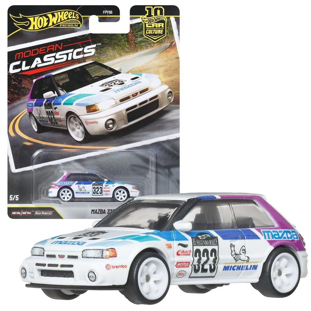 Hot Wheels Spielzeug-Rennwagen Mazda 323 GTR JKF17 Hot Wheels Premium Car Culture Fahrzeug