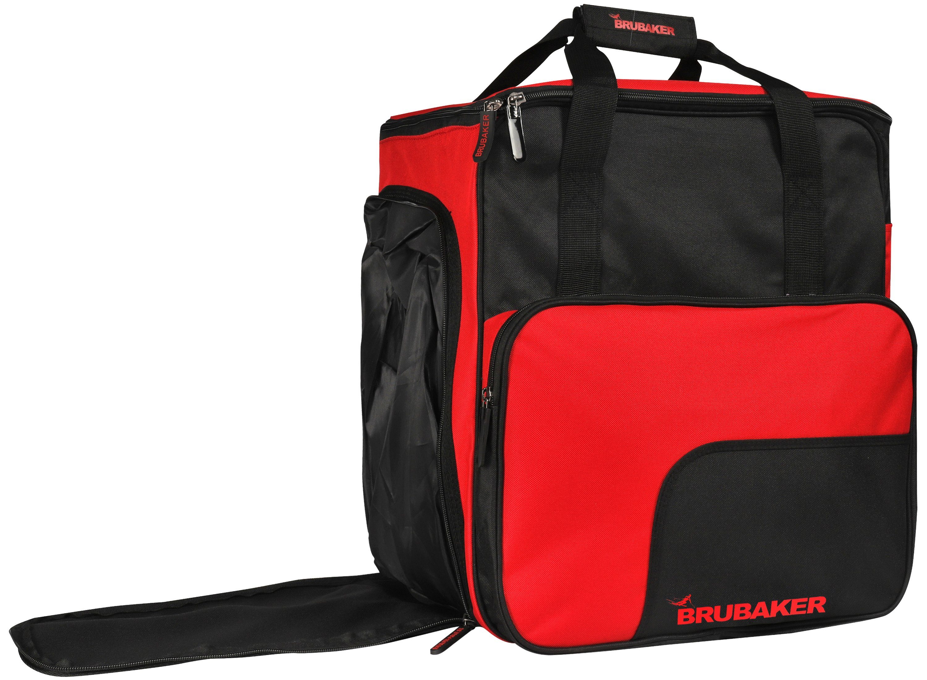 BRUBAKER Sporttasche Skischuhtasche, Skitasche für Skistiefel (1-tlg., reißfest und schnittfest), Komfort Stiefeltasche mit Rucksackfunktion für Skischuhe, Helmtasche