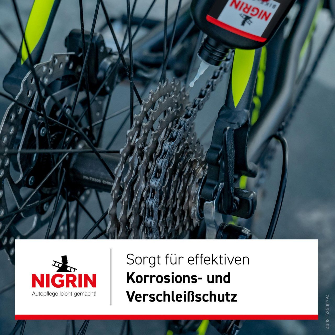 NIGRIN Nigrin Bike-Care Kettenöl für Fahrrad Allwetter Grundreiniger