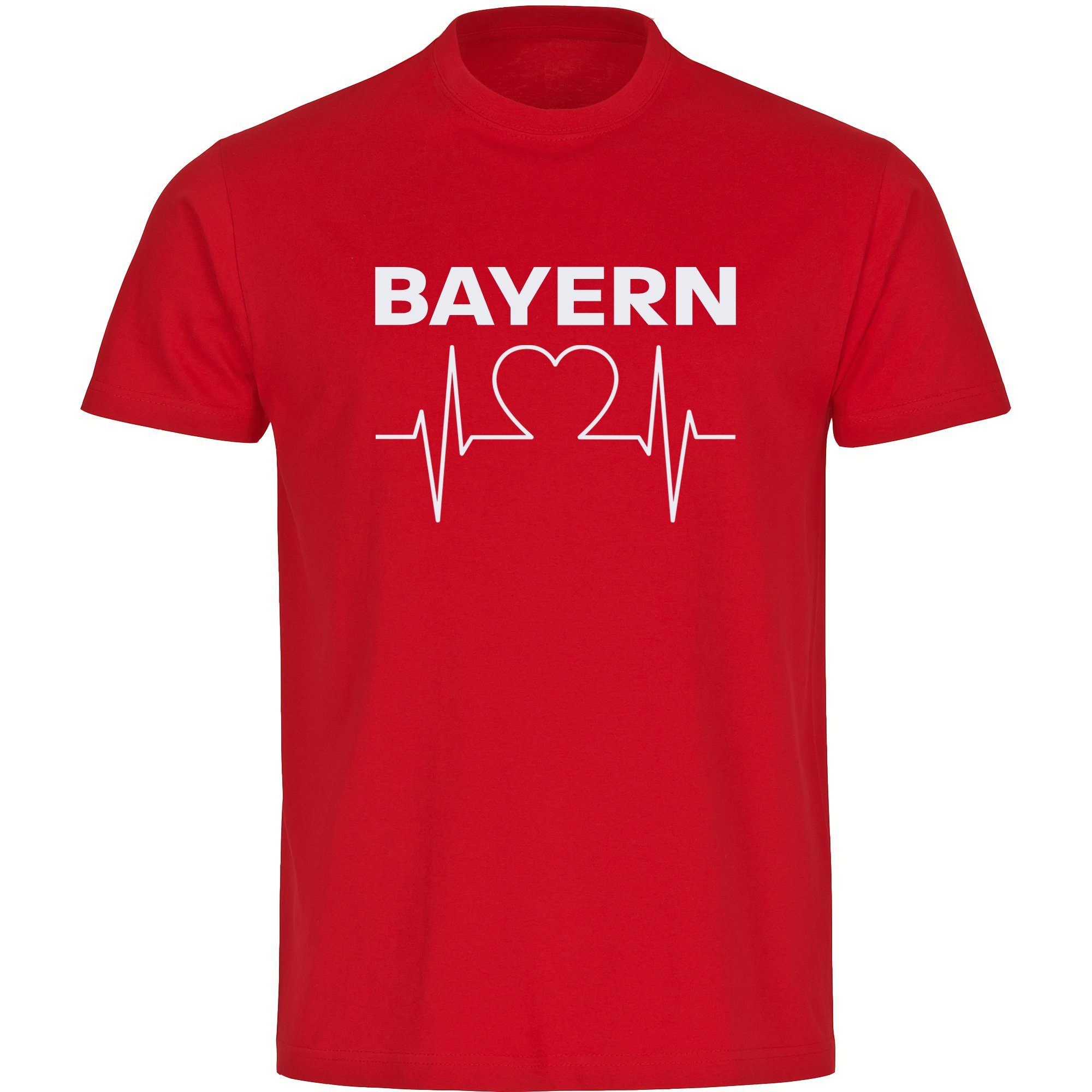 T-Shirt Herren Bayern - Herzschlag - Männer