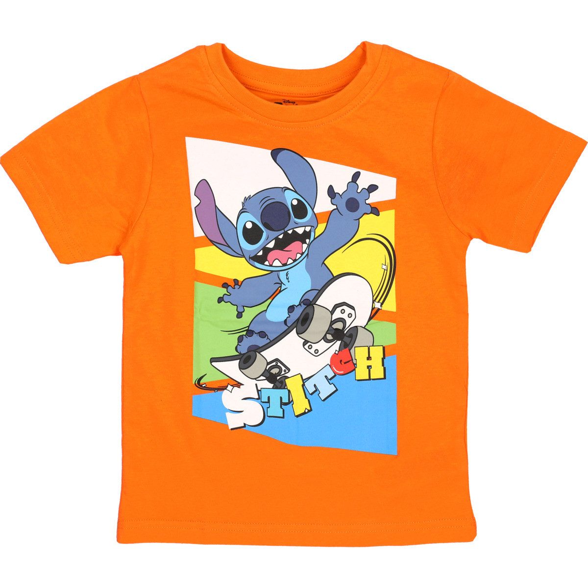Disney T-Shirt Lilo & Stitch Unisex Kinder (1-tlg) Shirt, Oberteil, Leibchen, Funktionsshirt, Shortsleeve Shirt