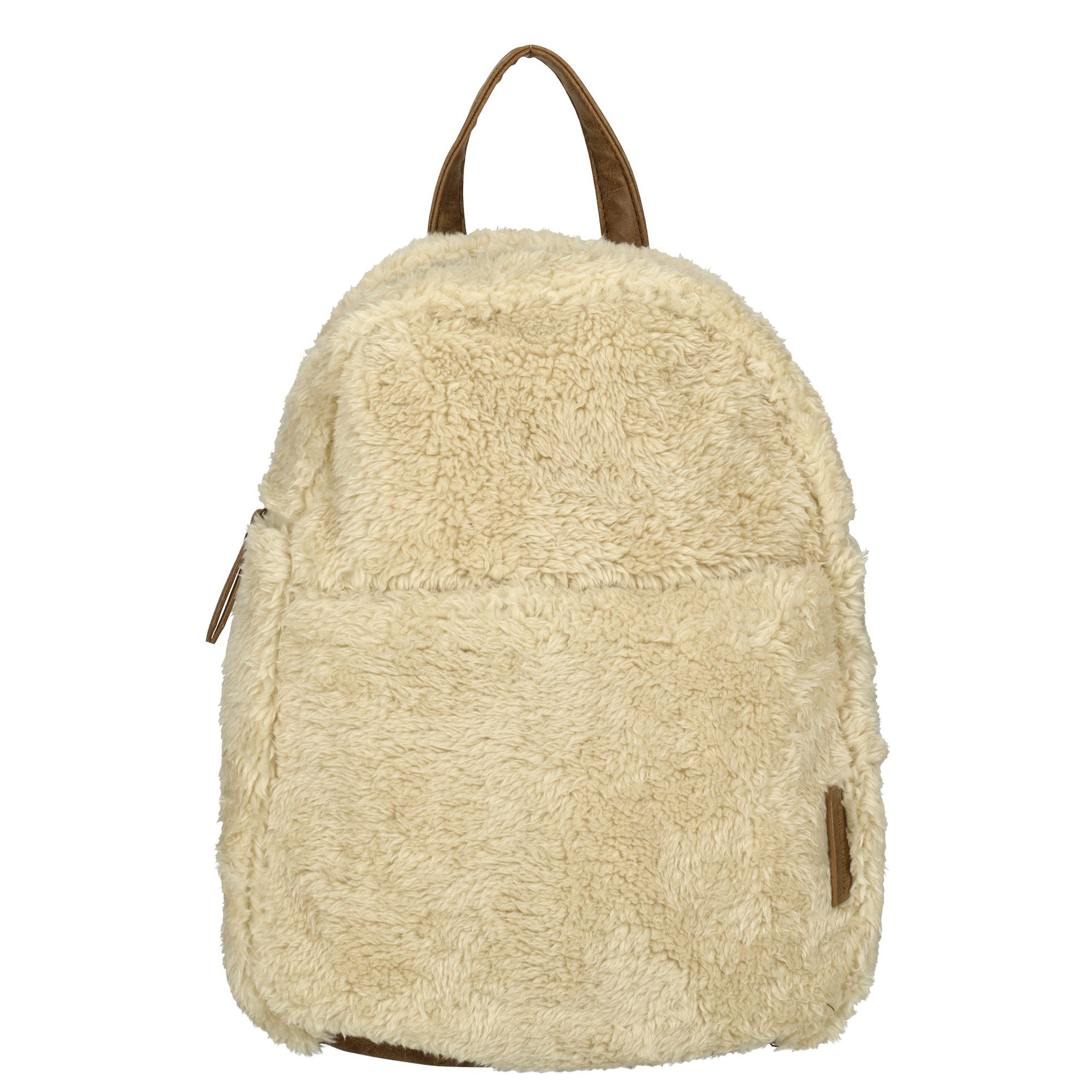 Enrico Benetti Freizeitrucksack Rucksack Teddy in tollen Farben (City Rucksack, leicht mit Reißverschluss), Rucksack Damen aus kuschelig weichem Material