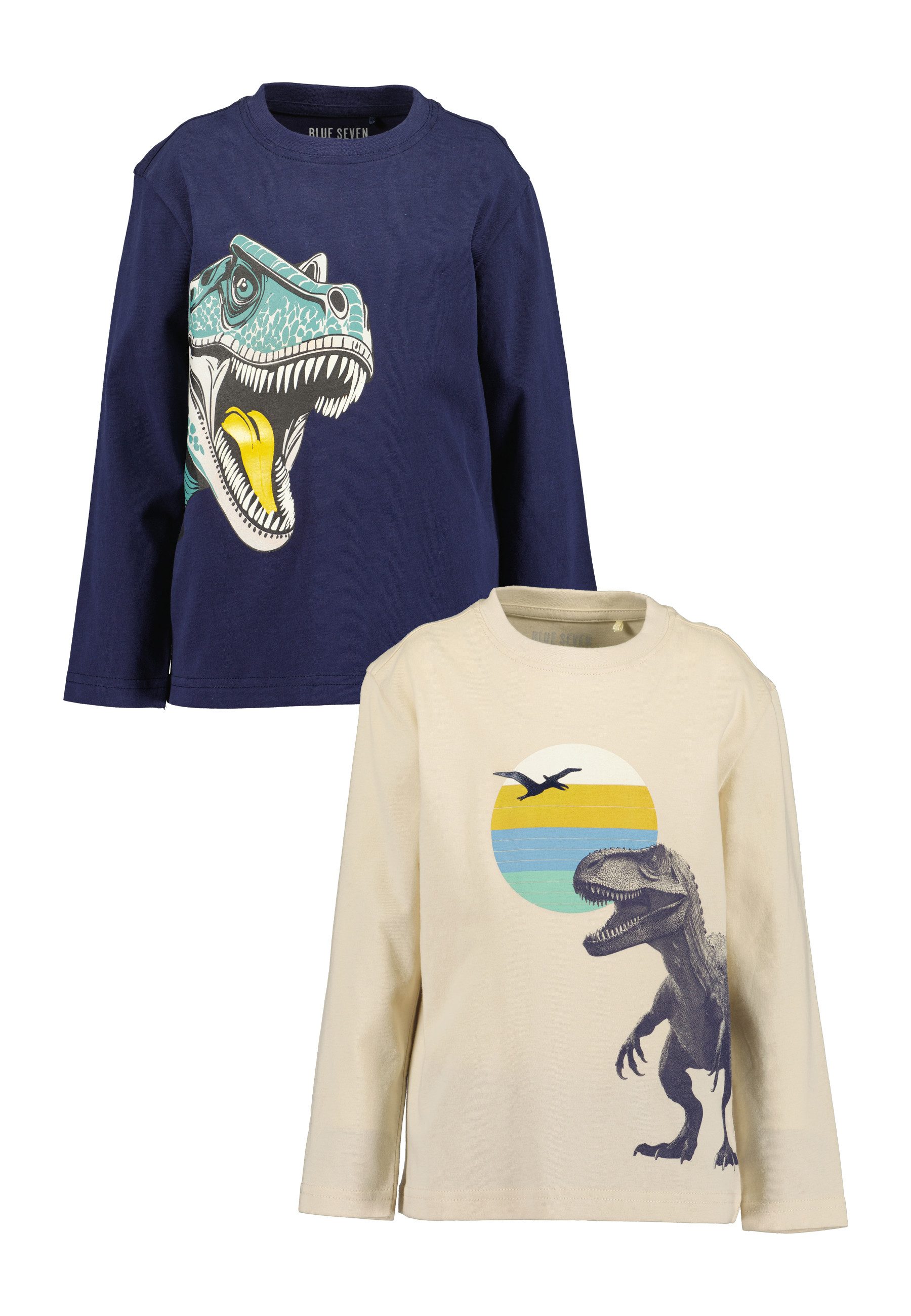 Blue Seven Langarmshirt (Packung, 2-tlg) Baumwolle