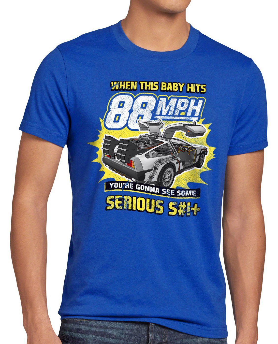 style3 T-Shirt 88mph delorean zukunft delorean günstig online kaufen
