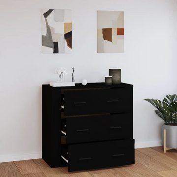 vidaXL Sideboard Sideboard Schwarz 80x33x70 cm Holzwerkstoff (1 St)