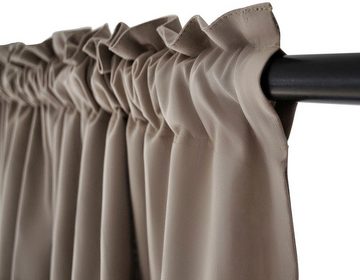 Vorhang Lene, Kutti, Stangendurchzug (1 St), blickdicht, Gardine, Baumwolle, mit Volant, einfarbig