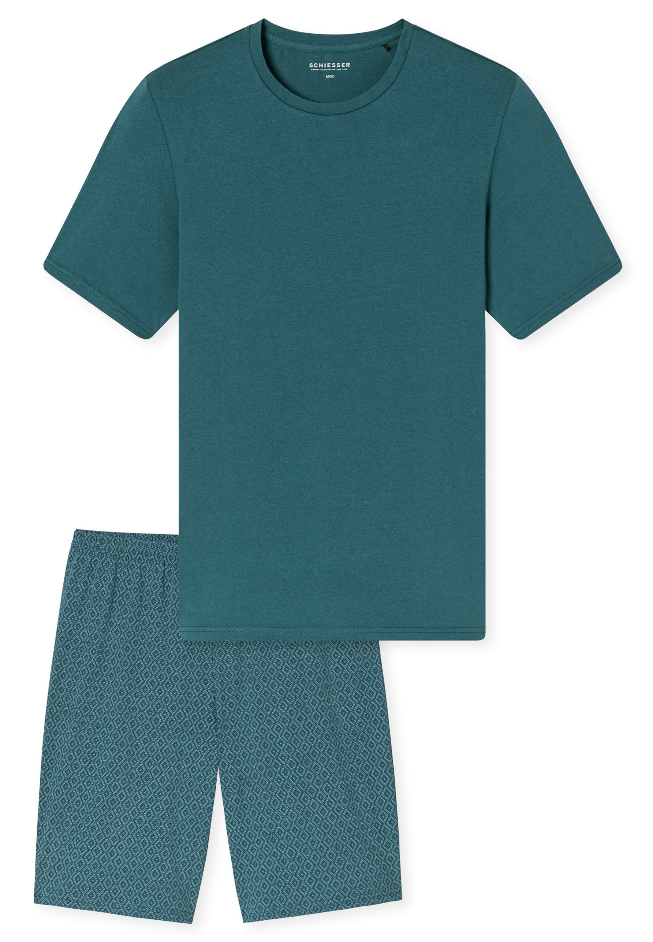 Schiesser Pyjama Casual Essentials (Set, 2 tlg) Schlafanzug - Baumwolle - A günstig online kaufen