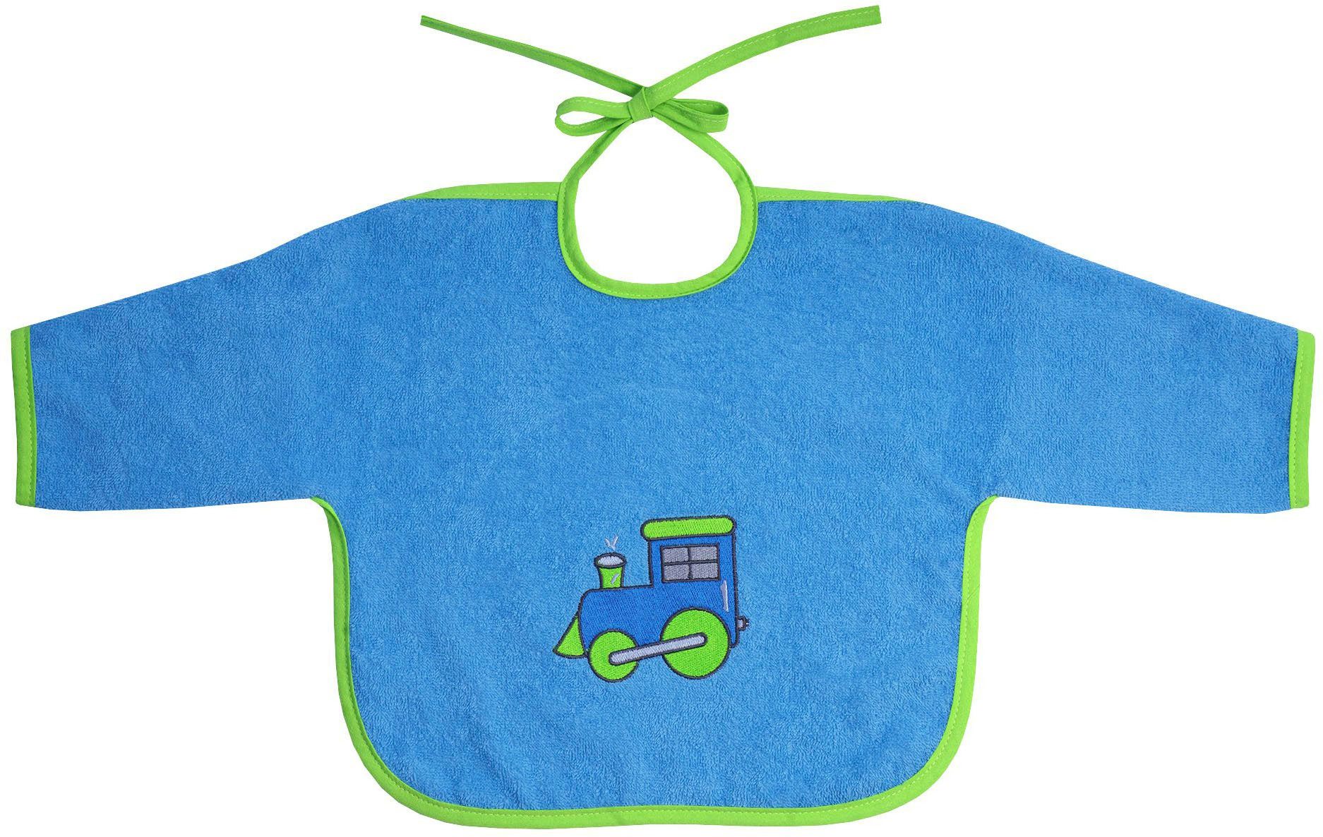 Wörner Lätzchen Lok Ärmellätzchen, (1-St), mit Ärmeln, maschinenwaschbar, trocknergeeignet