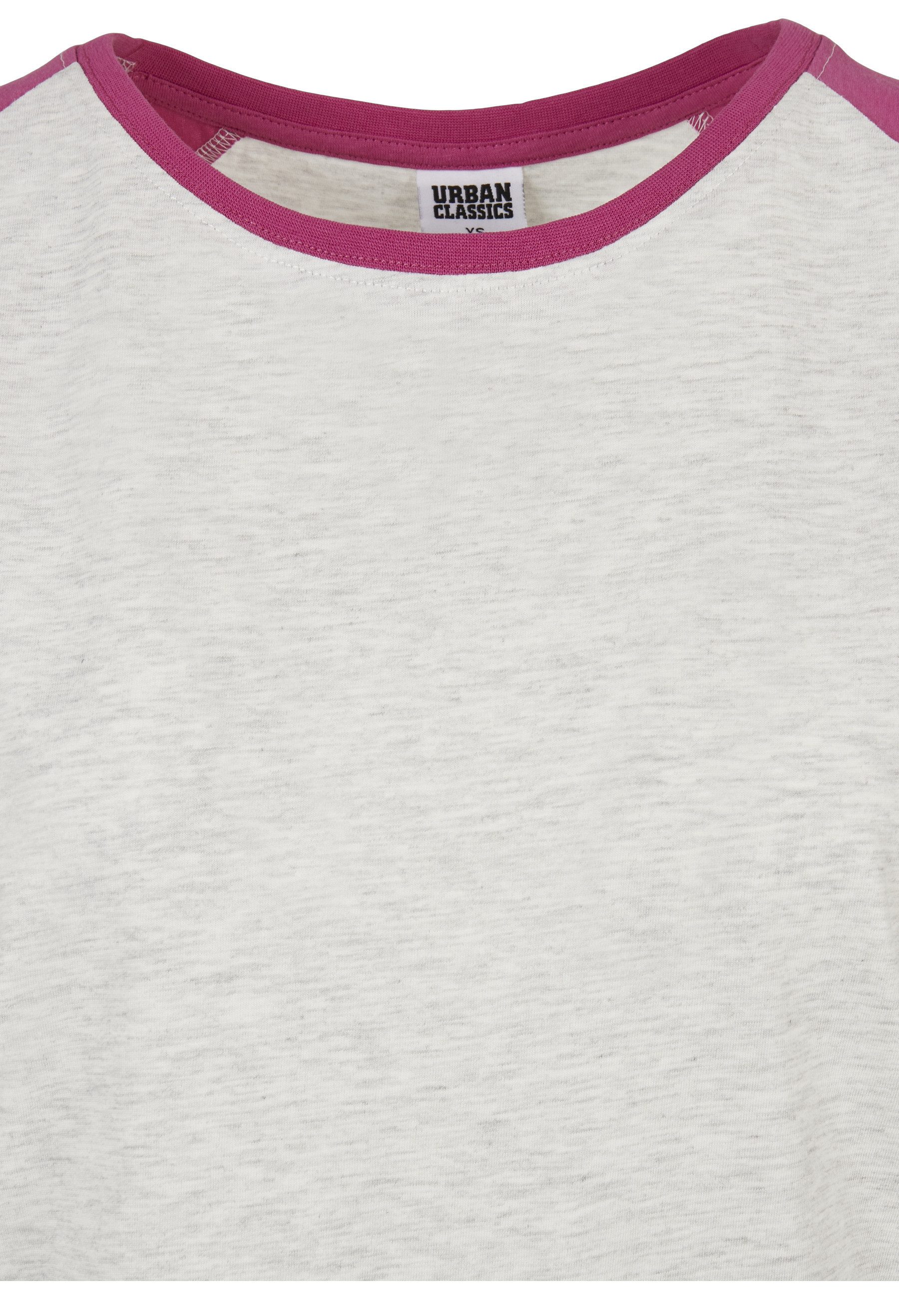 URBAN CLASSICS Kurzarmshirt Urban Classics Damen Ladies Contrast Raglan Tee (1-tlg)