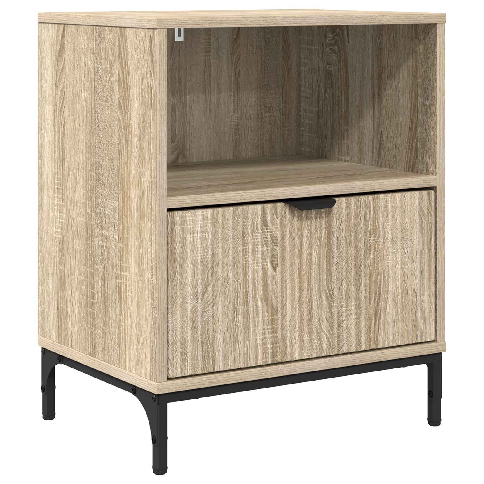 vidaXL Nachttisch Nachttisch Sonoma-Eiche 49 x 36 x 61 cm Holzwerkstoff (1-St)