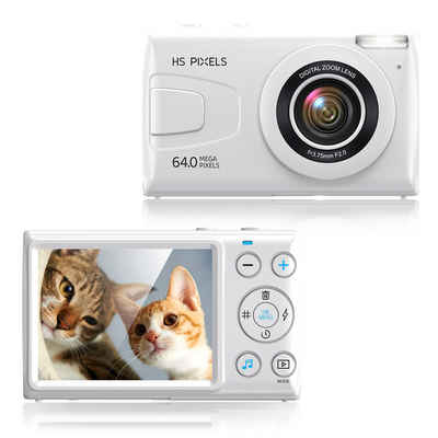 Fine Life Pro C2 Kompaktkamera (64 MP, Elektronischer Bildstabilisator, 18X Digitalzoom Fotokamera)