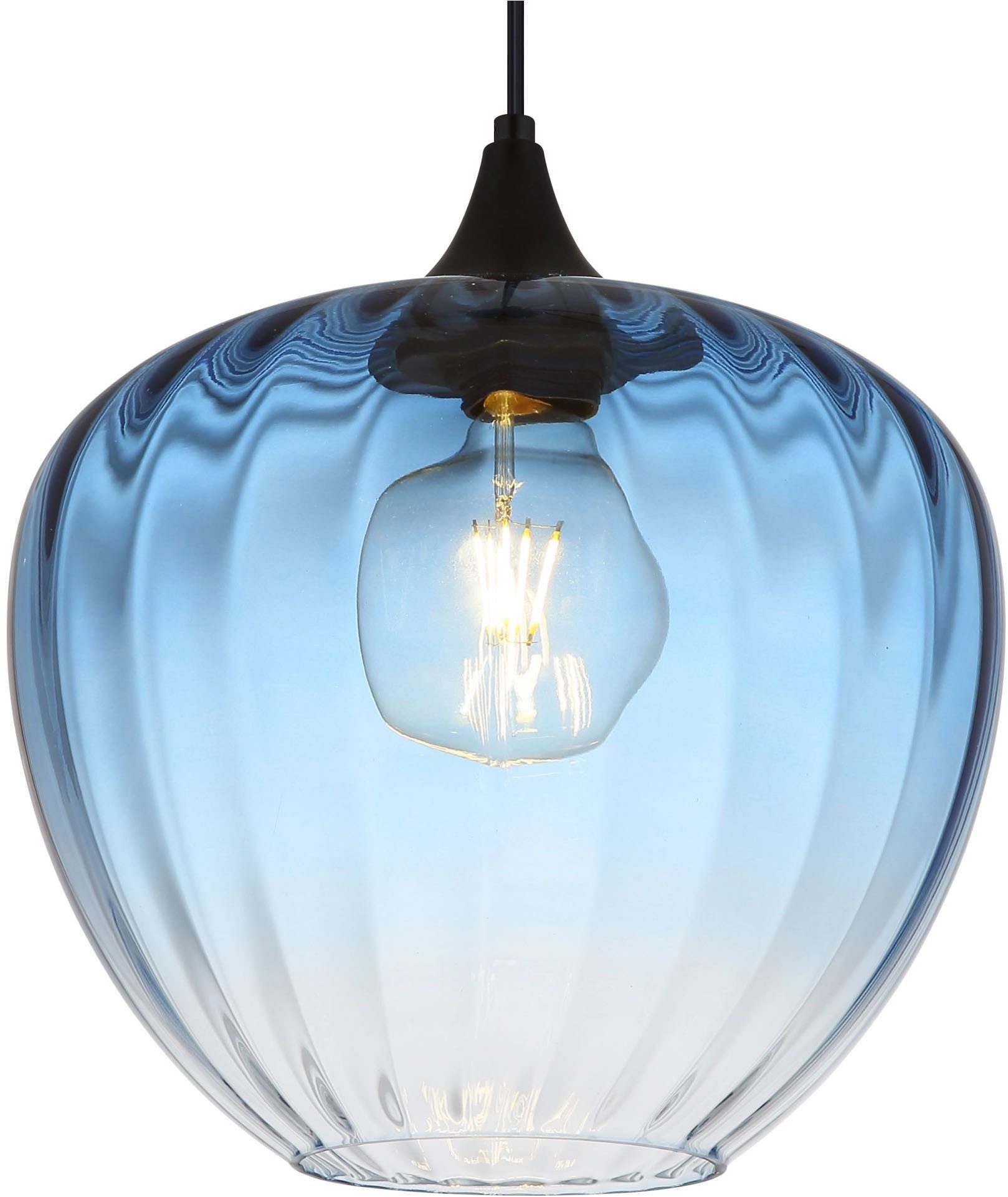 GLOBO LIGHTING Pendelleuchte SANDER, ohne Leuchtmittel, Gläser, Hängeleuchte, Wohnzimmer, Esstisch