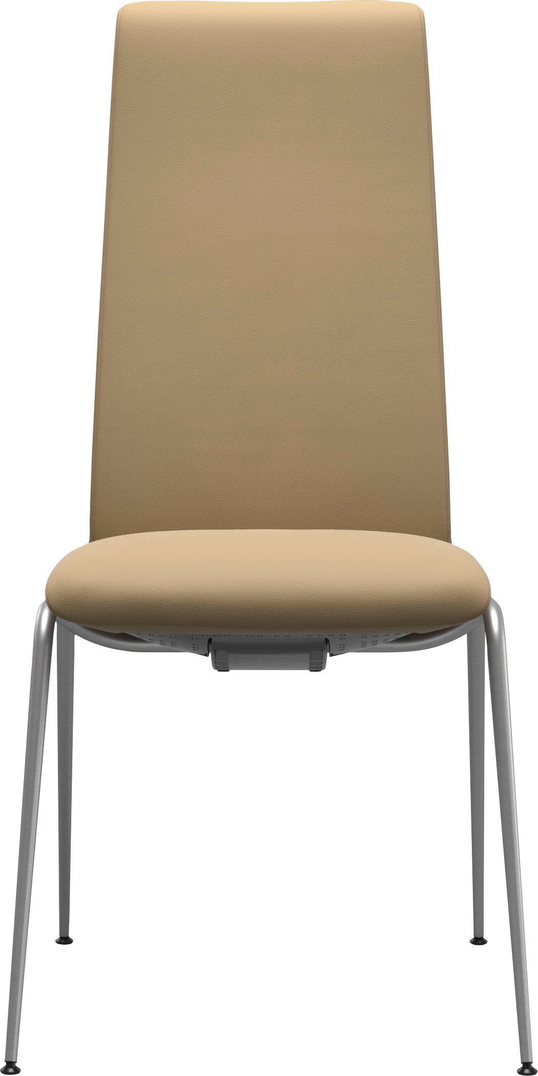 Laurel, Größe Beinen mit Stressless® Polsterstuhl Chrom in Stahl aus High M, Back, matt