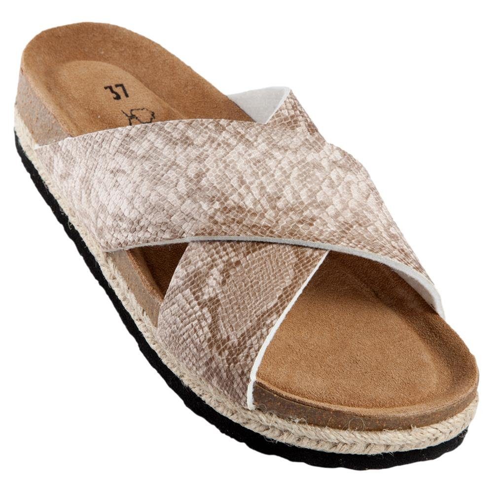 Flache Sandalen Easy Sandale Sommer Optik & Altrose Größe 37 Leder Biosoft Comfort Damen BEA 42 - Walk Biosoft