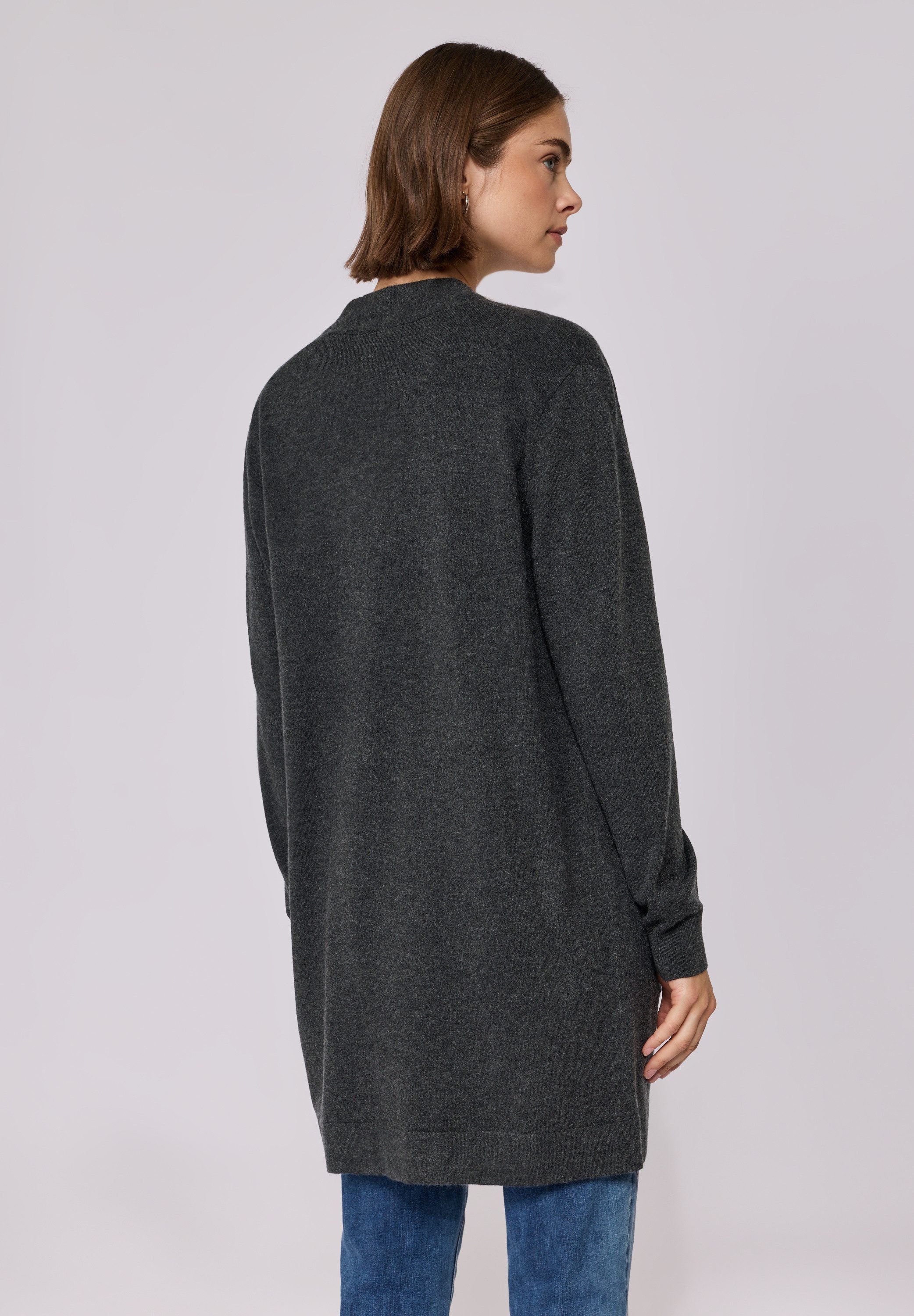 STREET ONE STUDIO Longstrickjacke aus softem Materialmix günstig online kaufen