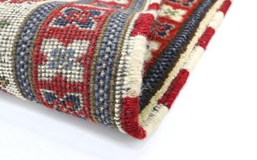 Wollteppich Kazak Teppich handgeknüpft beige, morgenland, rechteckig, Höhe: 13 mm
