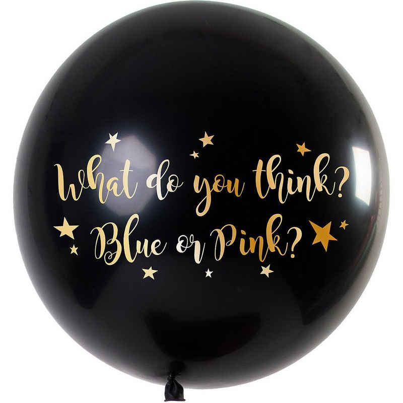Folat Riesenluftballon »Riesenballon Blue oder Pink / Blue 90 cm, 1 Stück«