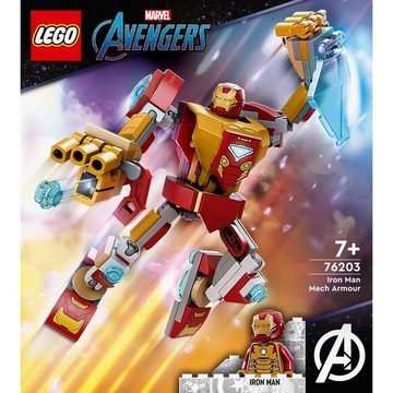 LEGO® Konstruktionsspielsteine LEGO 76203 Super Heroes Iron Man Mech - EOL 2022, (Set)